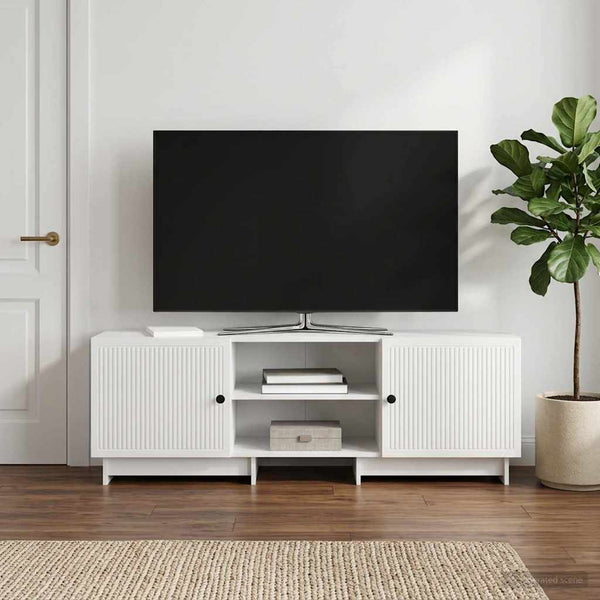 TV-kaappi 150 x 31 x 50 cm Korkeakiiltoinen valkoinen