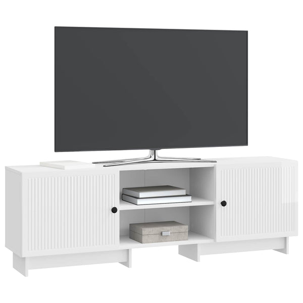 TV-kaappi 150 x 31 x 50 cm Korkeakiiltoinen valkoinen
