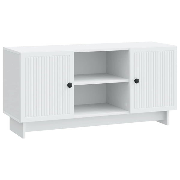 TV-kaappi 102 x 34,5 x 50 cm valkoinen Tekninen puu