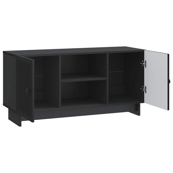 TV-kaappi 102 x 34,5 x 50 cm Musta Tekninen puu