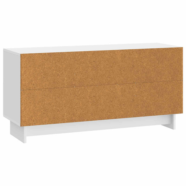 TV-kaappi 102 x 34,5 x 50 cm Korkeakiiltoinen valkoinen