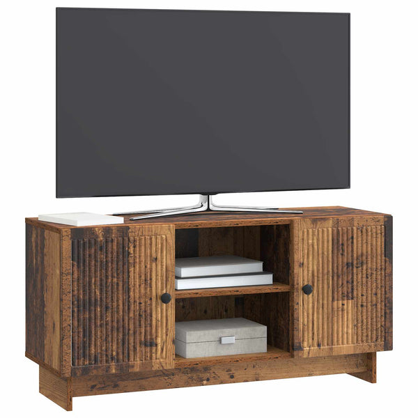 TV-kaappi 102 x 34,5 x 50 cm Vanha puu Tekninen puu