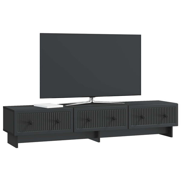 TV-kaappi 147 x 34,5 x 30 cm Musta Tekninen puu