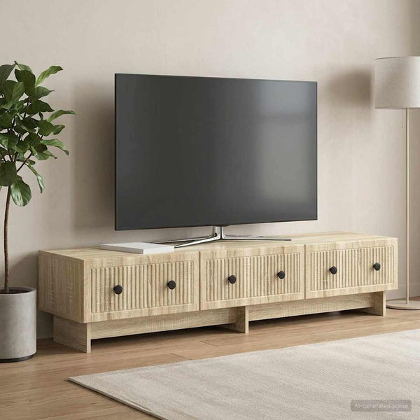 TV-kaappi 147 x 34,5 x 30 cm Sonoma-tammi Tekninen puu