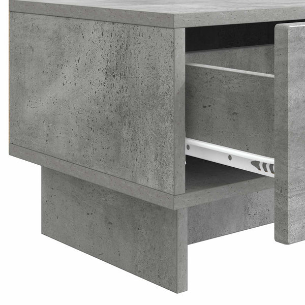 TV-kaappi 147 x 34,5 x 30 cm Betoninharmaa Tekninen puu