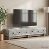 TV-kaappi 147 x 34,5 x 30 cm Betoninharmaa Tekninen puu