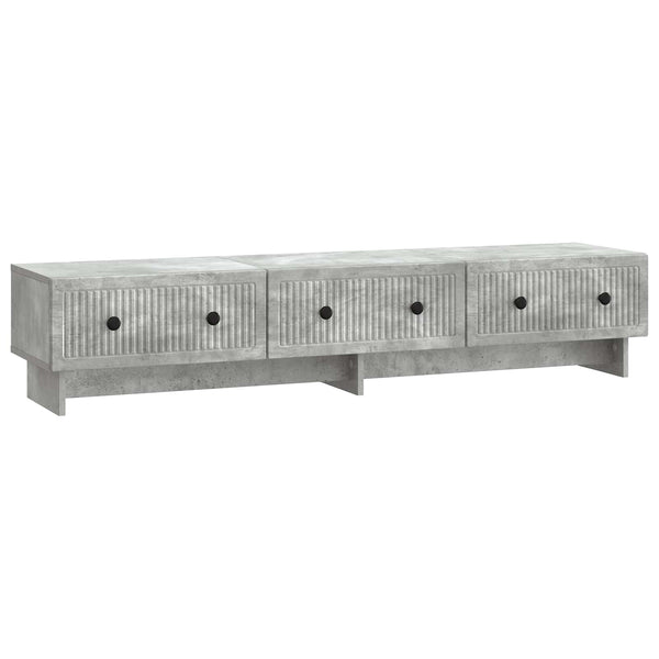 TV-kaappi 147 x 34,5 x 30 cm Betoninharmaa Tekninen puu