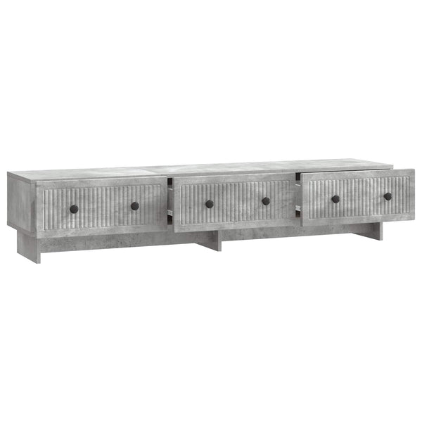 TV-kaappi 147 x 34,5 x 30 cm Betoninharmaa Tekninen puu