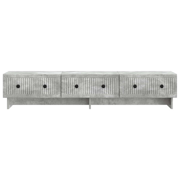 TV-kaappi 147 x 34,5 x 30 cm Betoninharmaa Tekninen puu