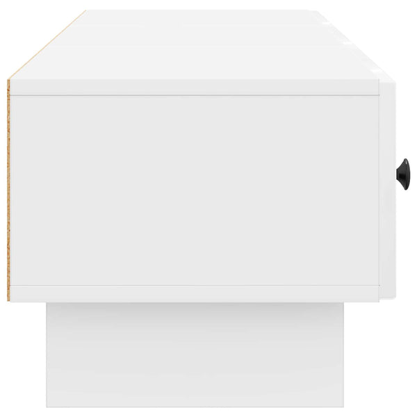 TV-kaappi 147 x 34,5 x 30 cm Korkeakiiltoinen valkoinen