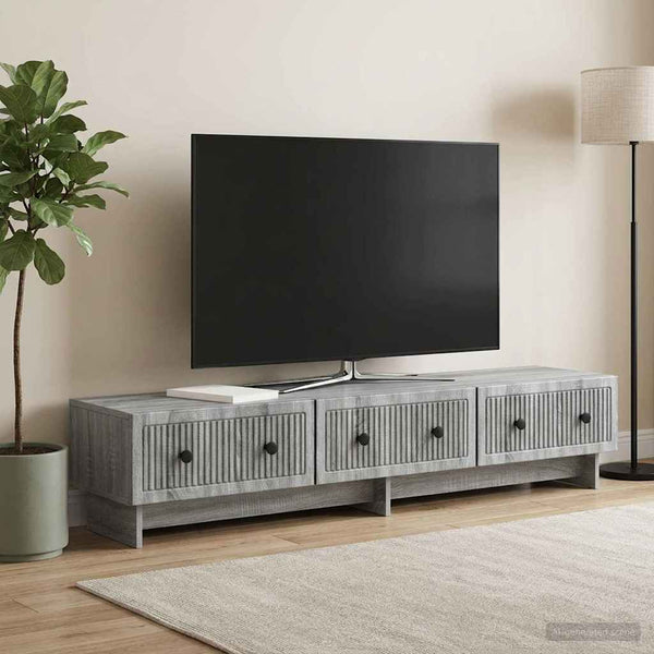 TV-kaappi 147 x 34,5 x 30 cm Harmaa sonoma Tekninen puu