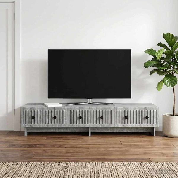 TV-kaappi 147 x 34,5 x 30 cm Harmaa sonoma Tekninen puu