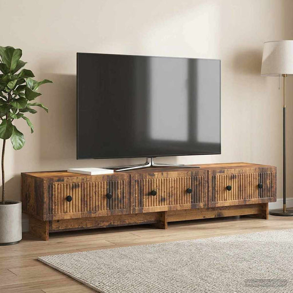 TV-kaappi 147 x 34,5 x 30 cm Vanha puu Tekninen puu
