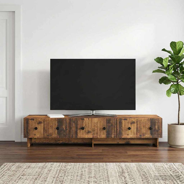 TV-kaappi 147 x 34,5 x 30 cm Vanha puu Tekninen puu