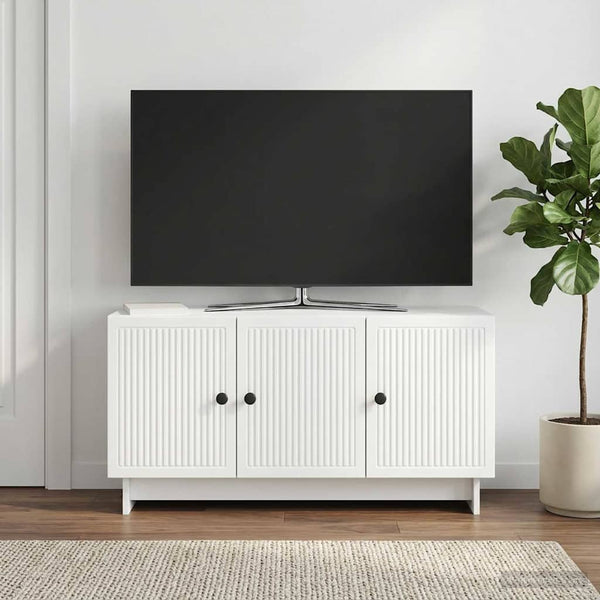 TV-kaappi valkoinen 99 x 34,5 x 50 cm Tekninen puu