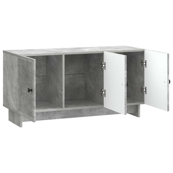 TV-kaappi 99 x 34,5 x 50 cm Betoninharmaa Tekninen puu