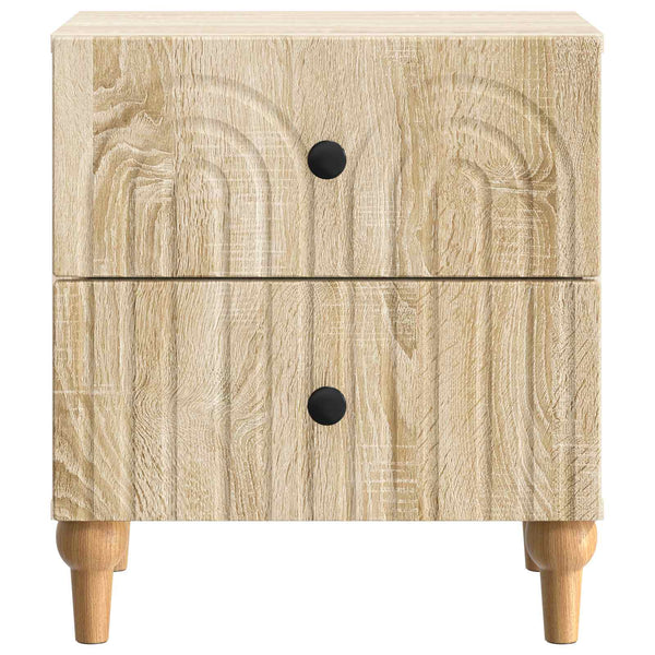 Yöpöytäkaappi 2 kpl Sonoma-tammi 43 x 34,5 x 48 cm Tekninen puu
