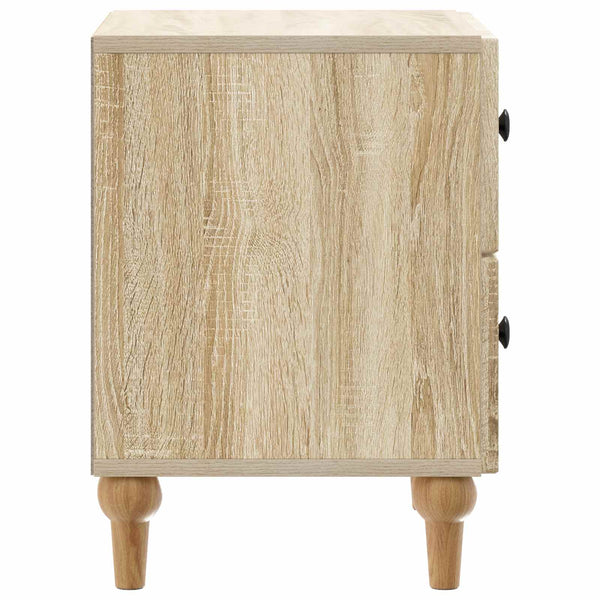 Yöpöytäkaappi 2 kpl Sonoma-tammi 43 x 34,5 x 48 cm Tekninen puu