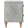 Yöpöytäkaappi 2 kpl Betoninharmaa 43 x 34,5 x 48 cm