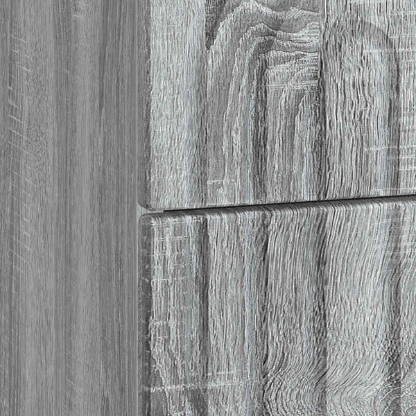 Yöpöytäkaappi 2 kpl Harmaa sonoma 43 x 34,5 x 48 cm