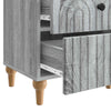 Yöpöytäkaappi 2 kpl Harmaa sonoma 43 x 34,5 x 48 cm