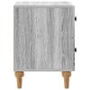 Yöpöytäkaappi 2 kpl Harmaa sonoma 43 x 34,5 x 48 cm