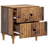 Yöpöytäkaappi Vanha puu 43 x 34,5 x 48 cm Tekninen puu