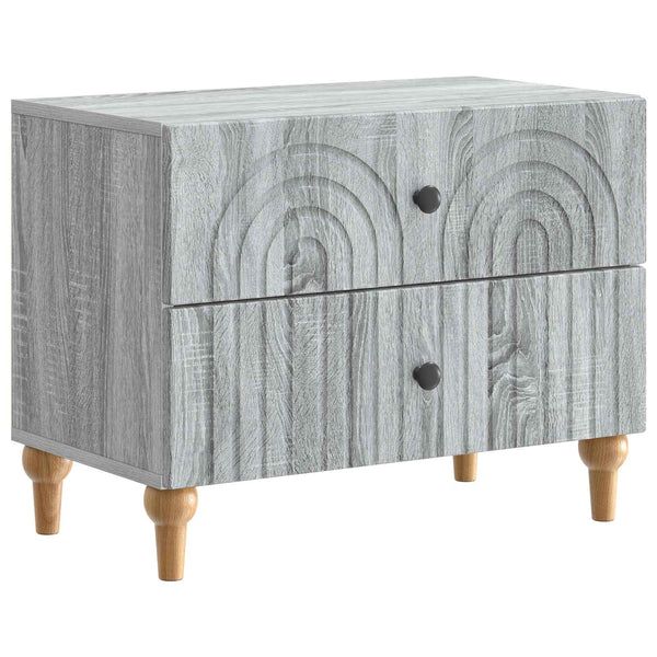 Yöpöytäkaappi Harmaa sonoma 62 x 34,5 x 48 cm Tekninen puu