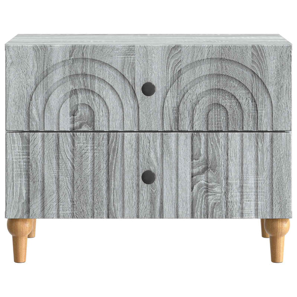 Yöpöytäkaappi Harmaa sonoma 62 x 34,5 x 48 cm Tekninen puu
