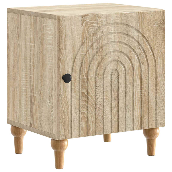 Yöpöytäkaappi 2 kpl Sonoma-tammi 43 x 34,5 x 50 cm Tekninen puu