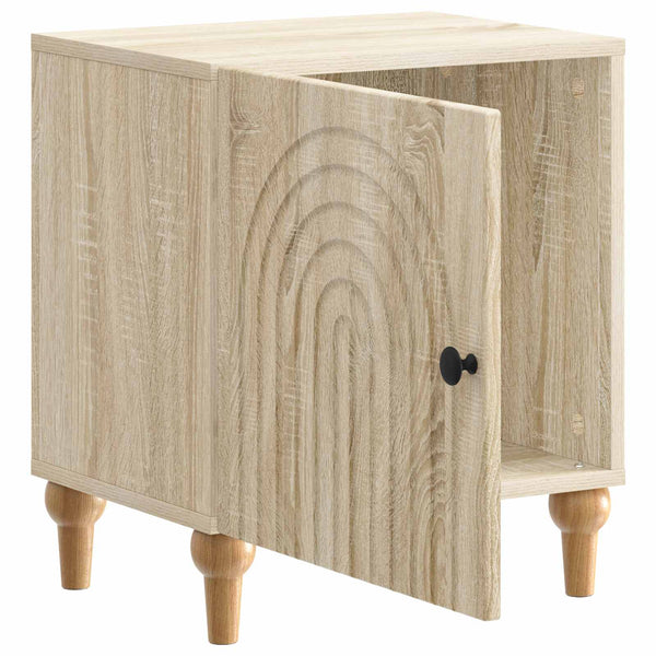 Yöpöytäkaappi 2 kpl Sonoma-tammi 43 x 34,5 x 50 cm Tekninen puu