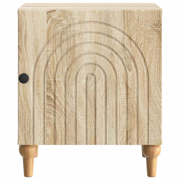 Yöpöytäkaappi 2 kpl Sonoma-tammi 43 x 34,5 x 50 cm Tekninen puu