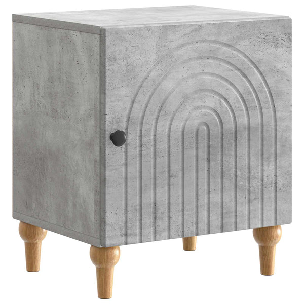 Yöpöytäkaappi 2 kpl Betoninharmaa 43 x 34,5 x 50 cm