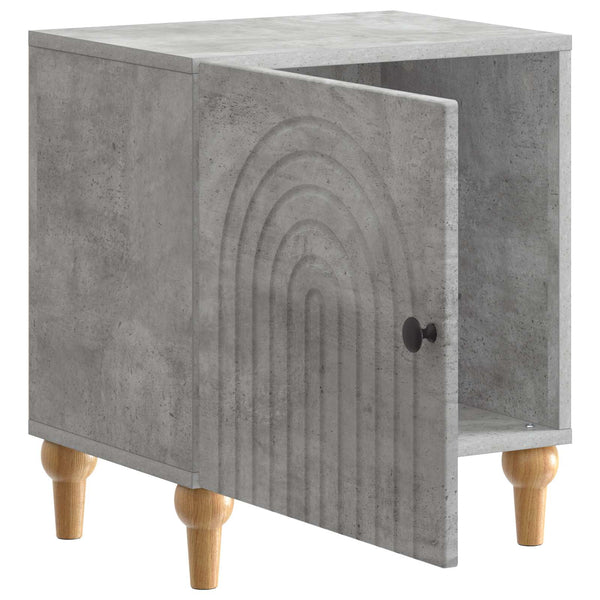 Yöpöytäkaappi 2 kpl Betoninharmaa 43 x 34,5 x 50 cm