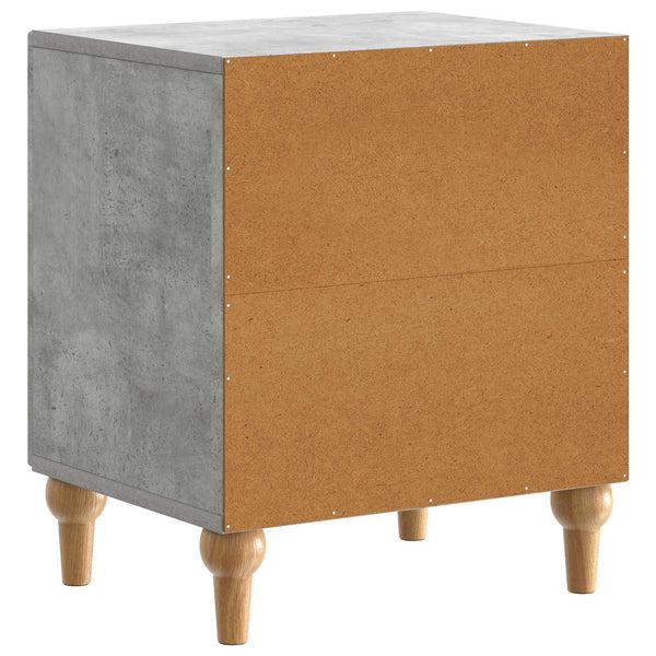 Yöpöytäkaappi 2 kpl Betoninharmaa 43 x 34,5 x 50 cm