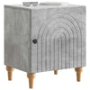 Yöpöytäkaappi 2 kpl Betoninharmaa 43 x 34,5 x 50 cm