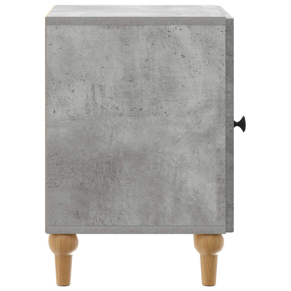 Yöpöytäkaappi 2 kpl Betoninharmaa 43 x 34,5 x 50 cm