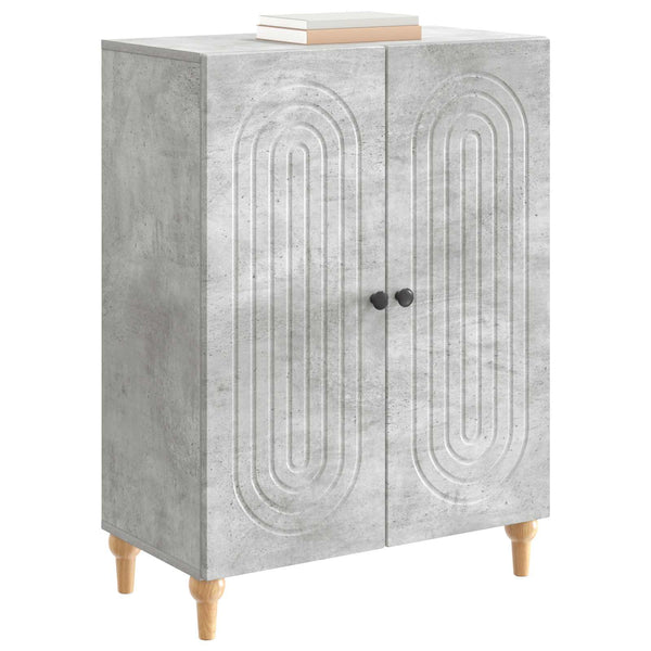 Sivupöytä Betoninharmaa 66 x 34,5 x 90 cm Tekninen puu