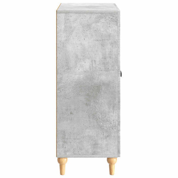 Sivupöytä Betoninharmaa 66 x 34,5 x 90 cm Tekninen puu