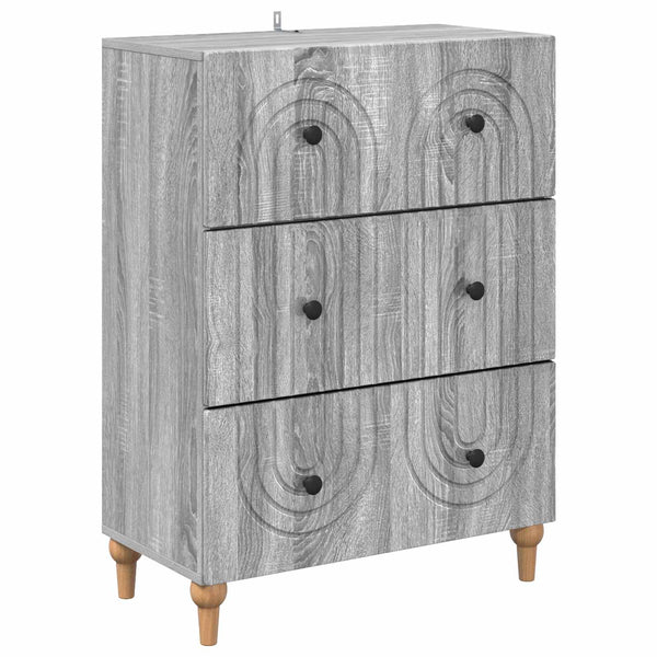 Laatikkokaappi Harmaa sonoma 66 x 34,5 x 90 cm Tekninen puu