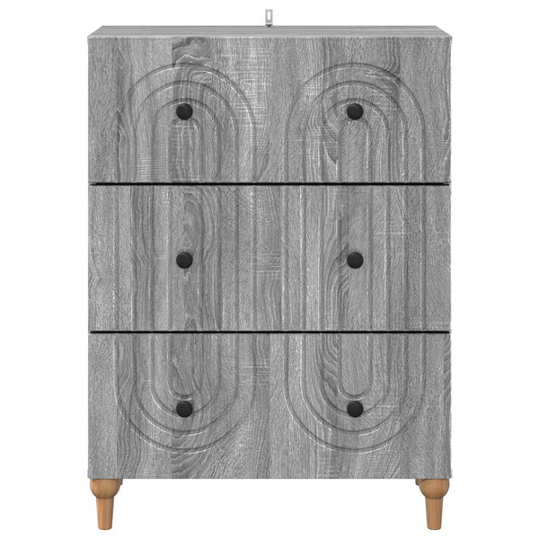 Laatikkokaappi Harmaa sonoma 66 x 34,5 x 90 cm Tekninen puu