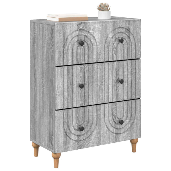 Laatikkokaappi Harmaa sonoma 66 x 34,5 x 90 cm Tekninen puu