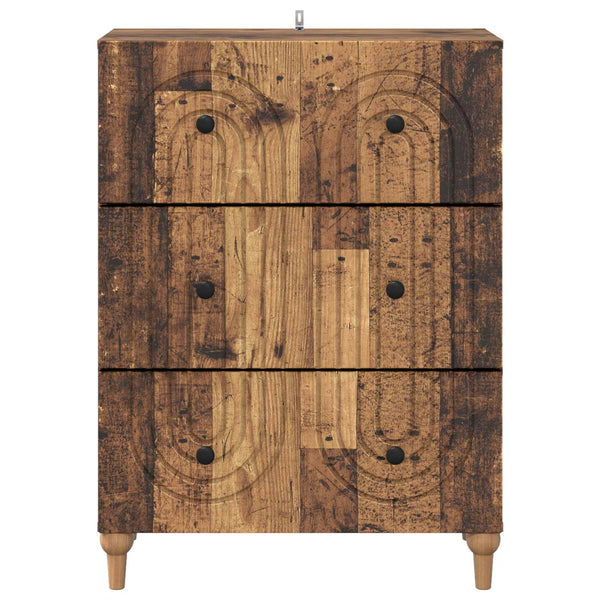 Laatikkokaappi Vanha puu 66 x 34,5 x 90 cm Tekninen puu