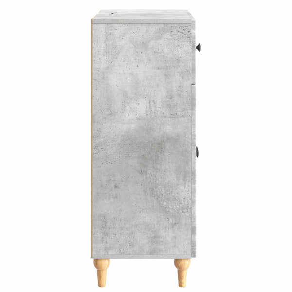 Sivupöytä Betoninharmaa 66 x 34,5 x 90 cm Tekninen puu