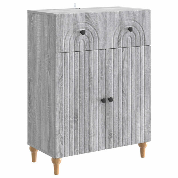 Sivupöytä Harmaa sonoma 66 x 34,5 x 90 cm Tekninen puu