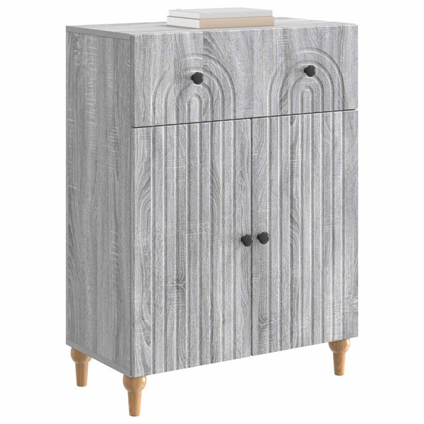 Sivupöytä Harmaa sonoma 66 x 34,5 x 90 cm Tekninen puu