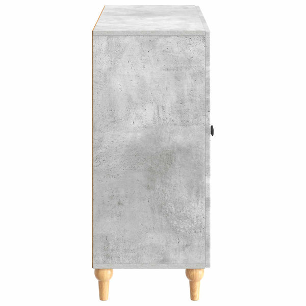 Sivupöytä Betoninharmaa 89 x 34,5 x 80 cm Tekninen puu