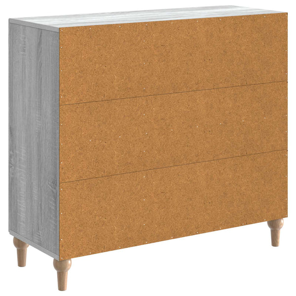 Sivupöytä Harmaa sonoma 89 x 34,5 x 80 cm Tekninen puu