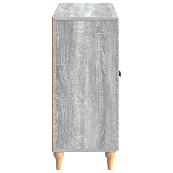 Sivupöytä Harmaa sonoma 89 x 34,5 x 80 cm Tekninen puu