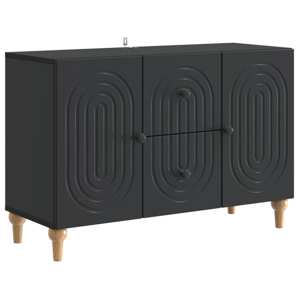 TV-kaappi laatikon kanssa Musta 89 x 34,5 x 60 cm Tekninen puu